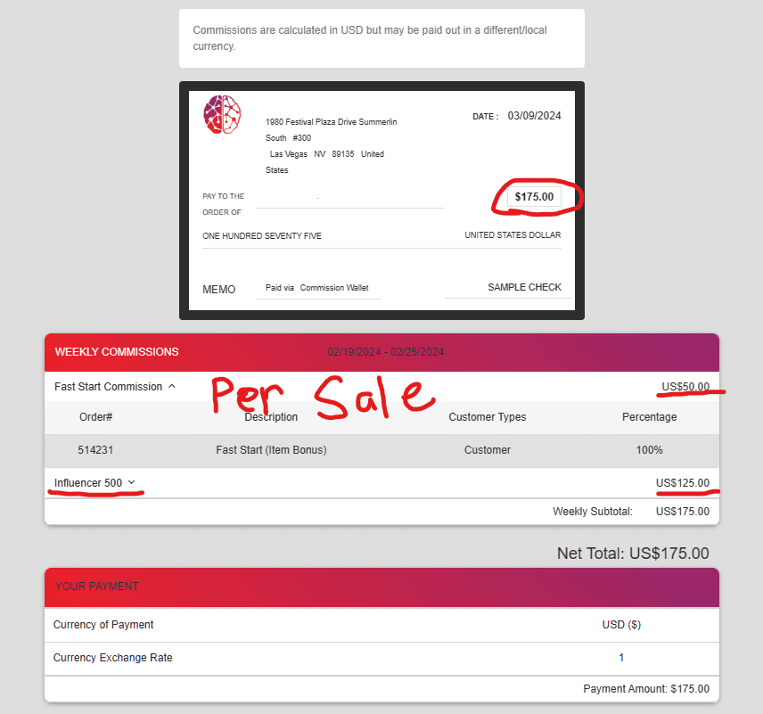 Sample Payment Eaconomy