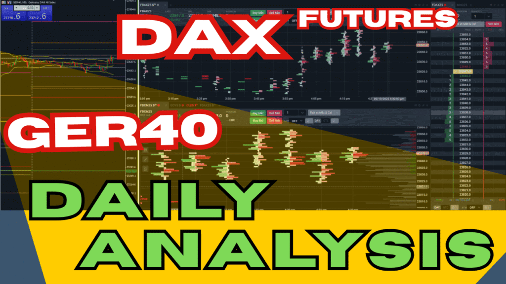 Live Trading the DAX Futures Daily Analysis