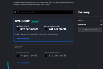 Tradovate Eurex Data Subscription for DAX